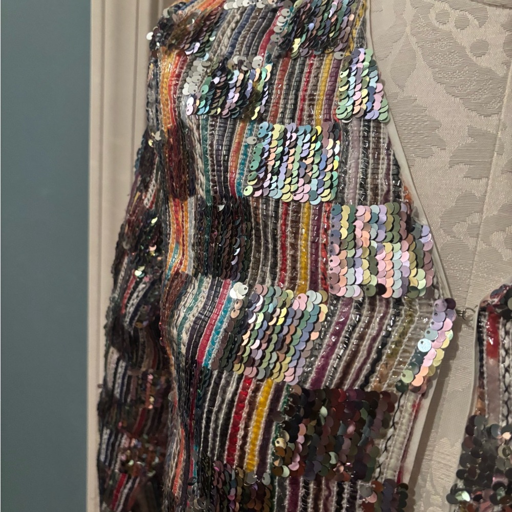 NEW Sequin Multicolor Jacket - Picture 6 of 14